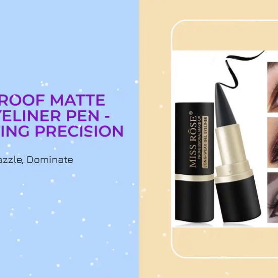 Waterproof Matte Black Eyeliner Pen - Long-Lasting Precision by@Outfy