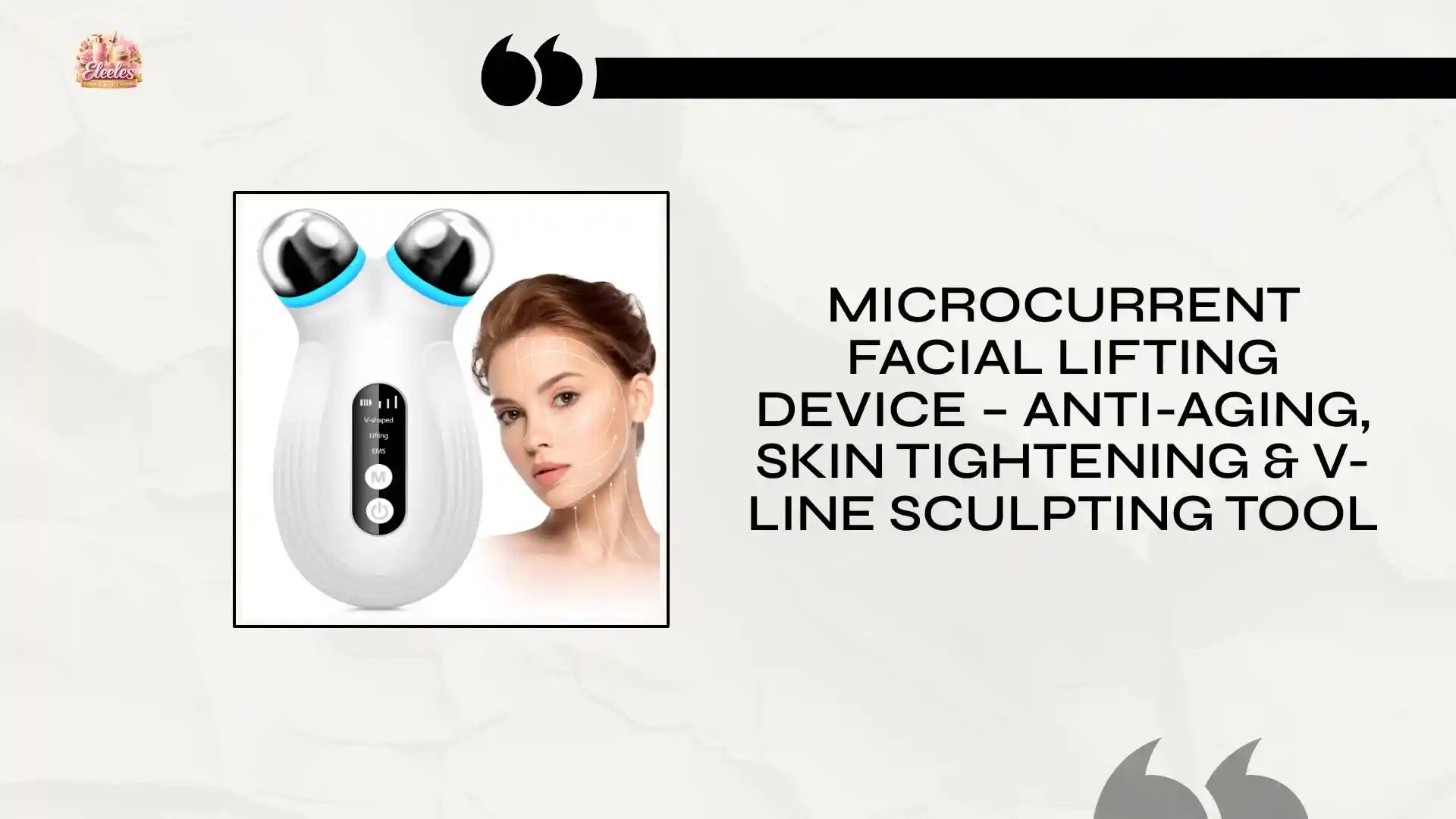 Microcurrent Facial Lifting Device &ndash; Anti-Aging, Skin Tightening & V-Line Sculpting Tool by@Outfy