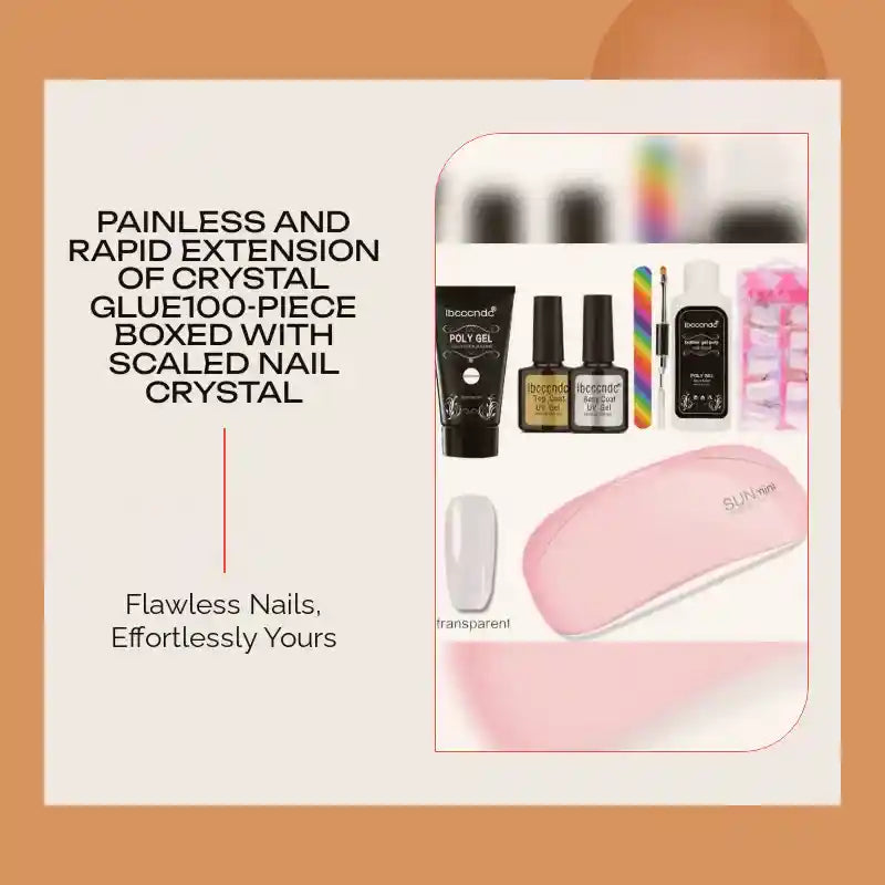 Painless And Rapid Extension Of Crystal Glue100-piece Boxed With Scaled Nail Crystal by@Outfy