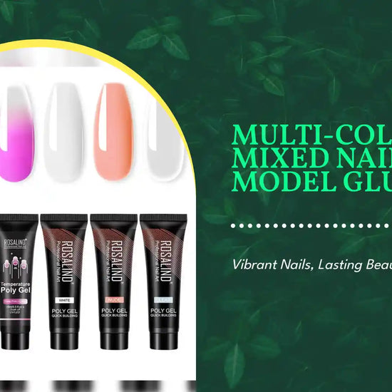 Multi-color mixed nail solid model glue by@Outfy
