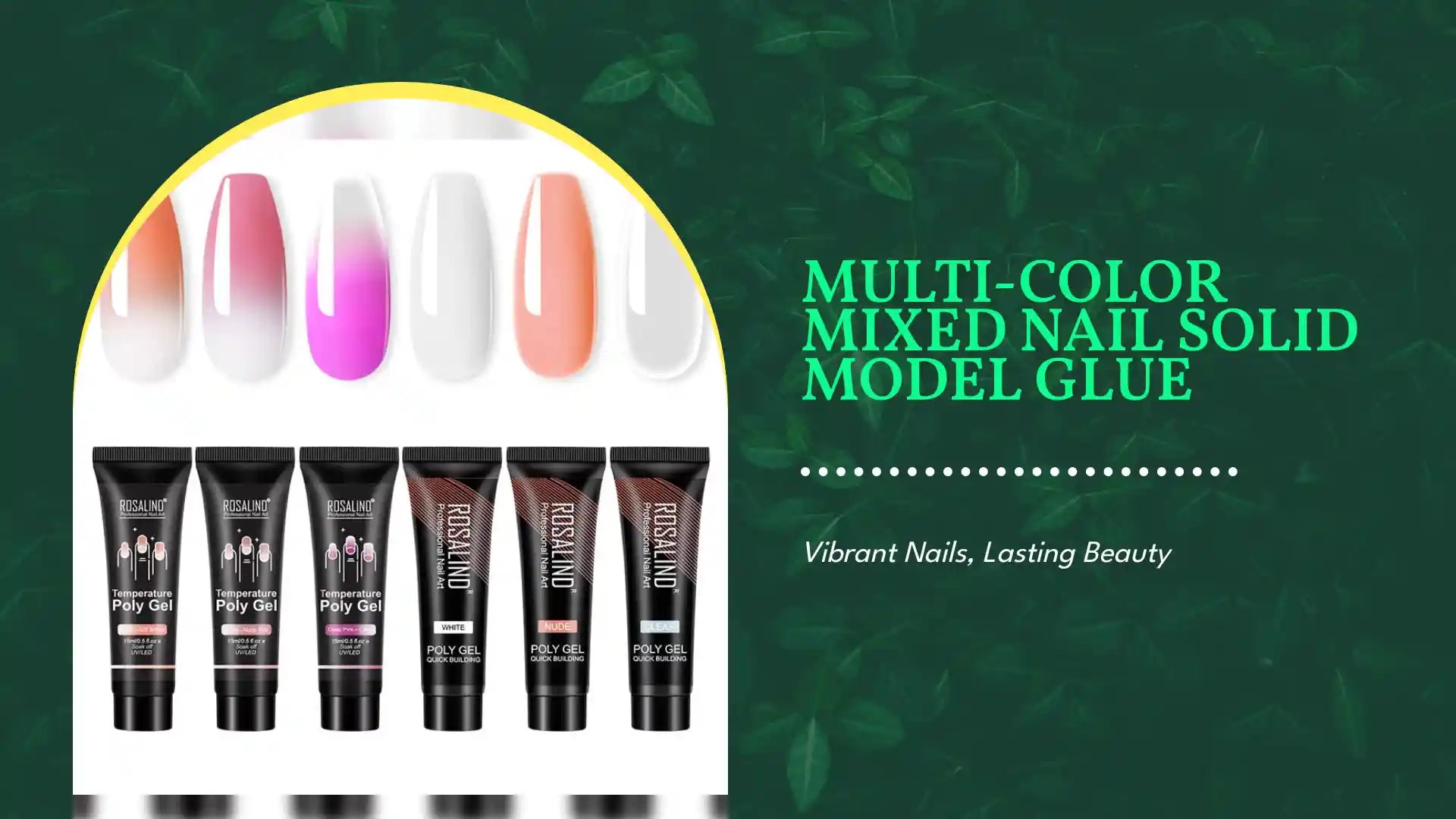 Multi-color mixed nail solid model glue by@Outfy