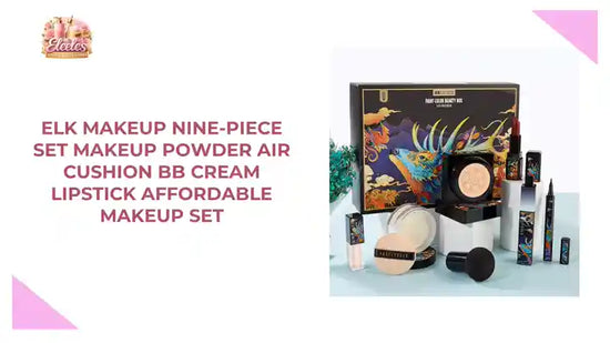 Elk Makeup Nine-piece Set Makeup Powder Air Cushion BB Cream Lipstick Affordable Makeup Set by@Outfy