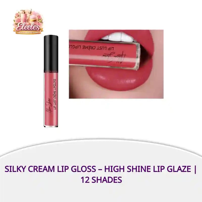 Silky Cream Lip Gloss &ndash; High Shine Lip Glaze | 12 Shades by@Outfy