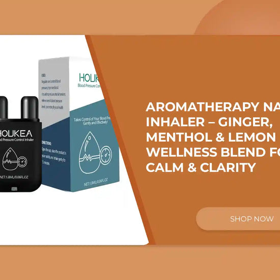 Aromatherapy Nasal Inhaler &ndash; Ginger, Menthol &amp; Lemon Wellness Blend for Calm &amp; Clarity by@Outfy