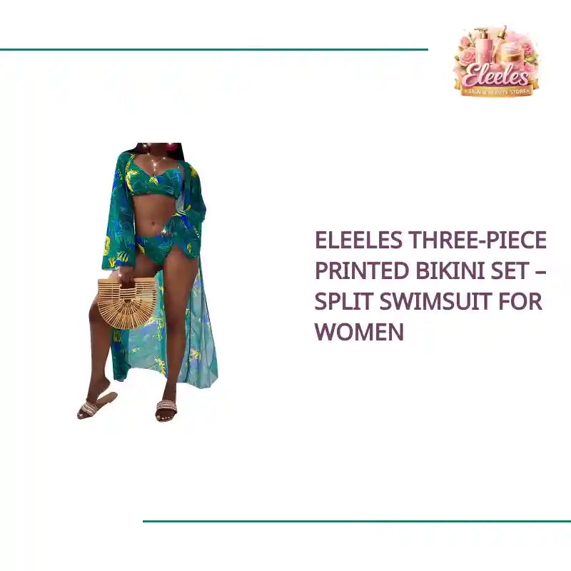 Eleeles Three-Piece Printed Bikini Set &ndash; Split Swimsuit for Women by@Outfy