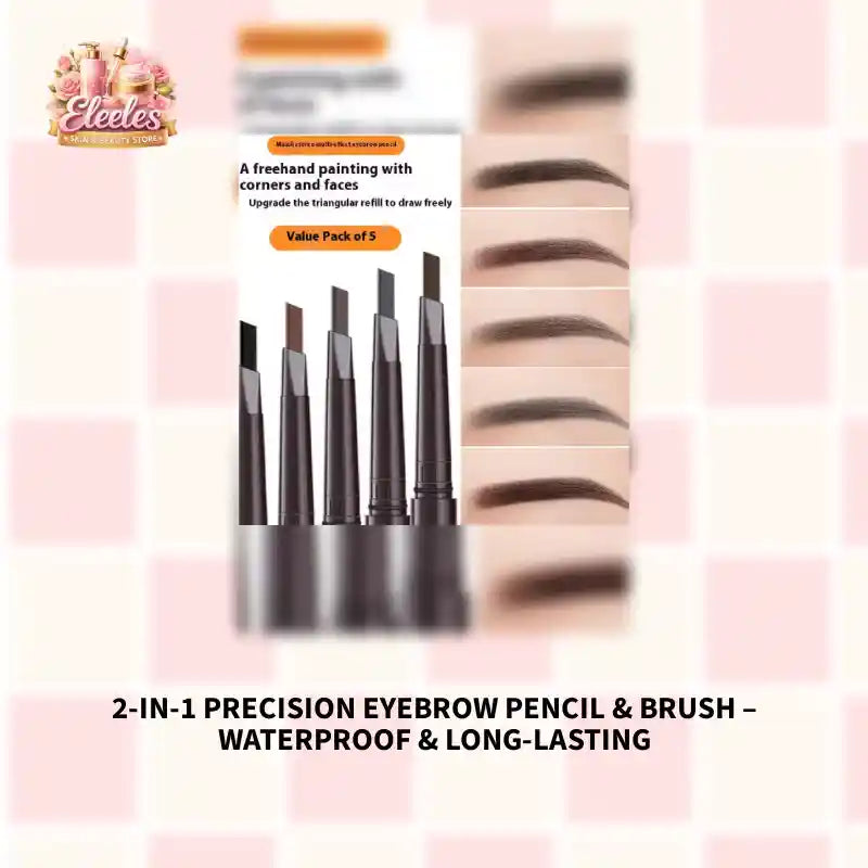 2-in-1 Precision Eyebrow Pencil &amp; Brush &ndash; Waterproof &amp; Long-Lasting by@Outfy