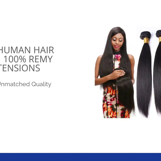 Brazilian Human Hair Straight | 100% Remy Hair Extensions by@Outfy
