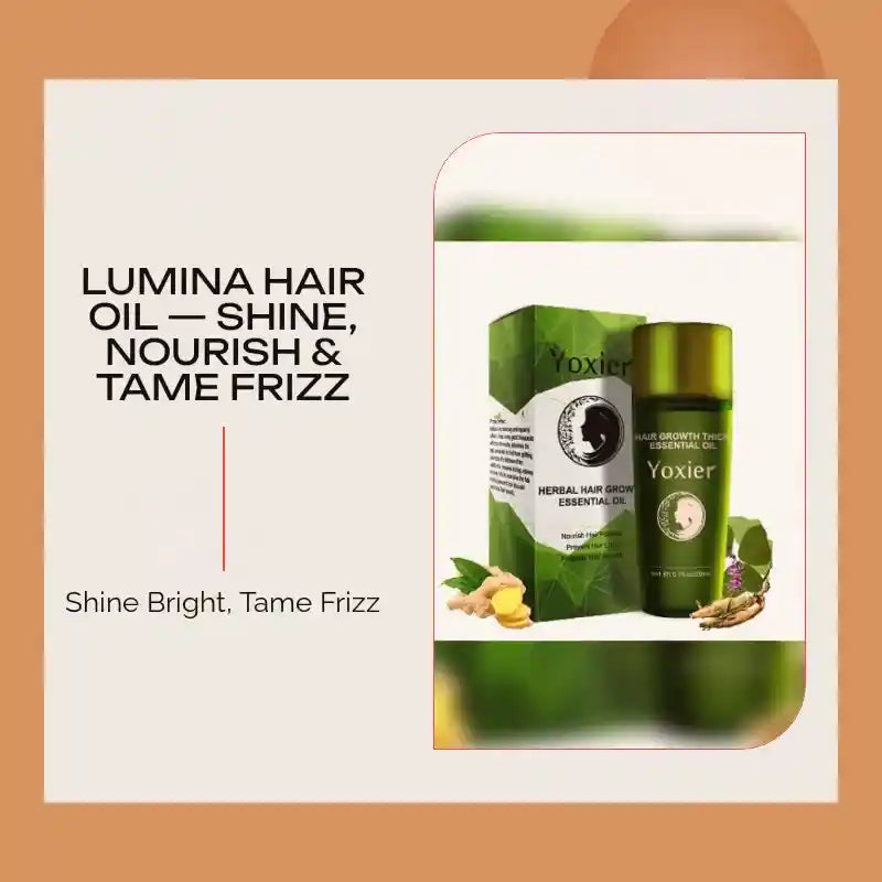 Lumina Hair Oil &mdash; Shine, Nourish &amp; Tame Frizz by@Outfy