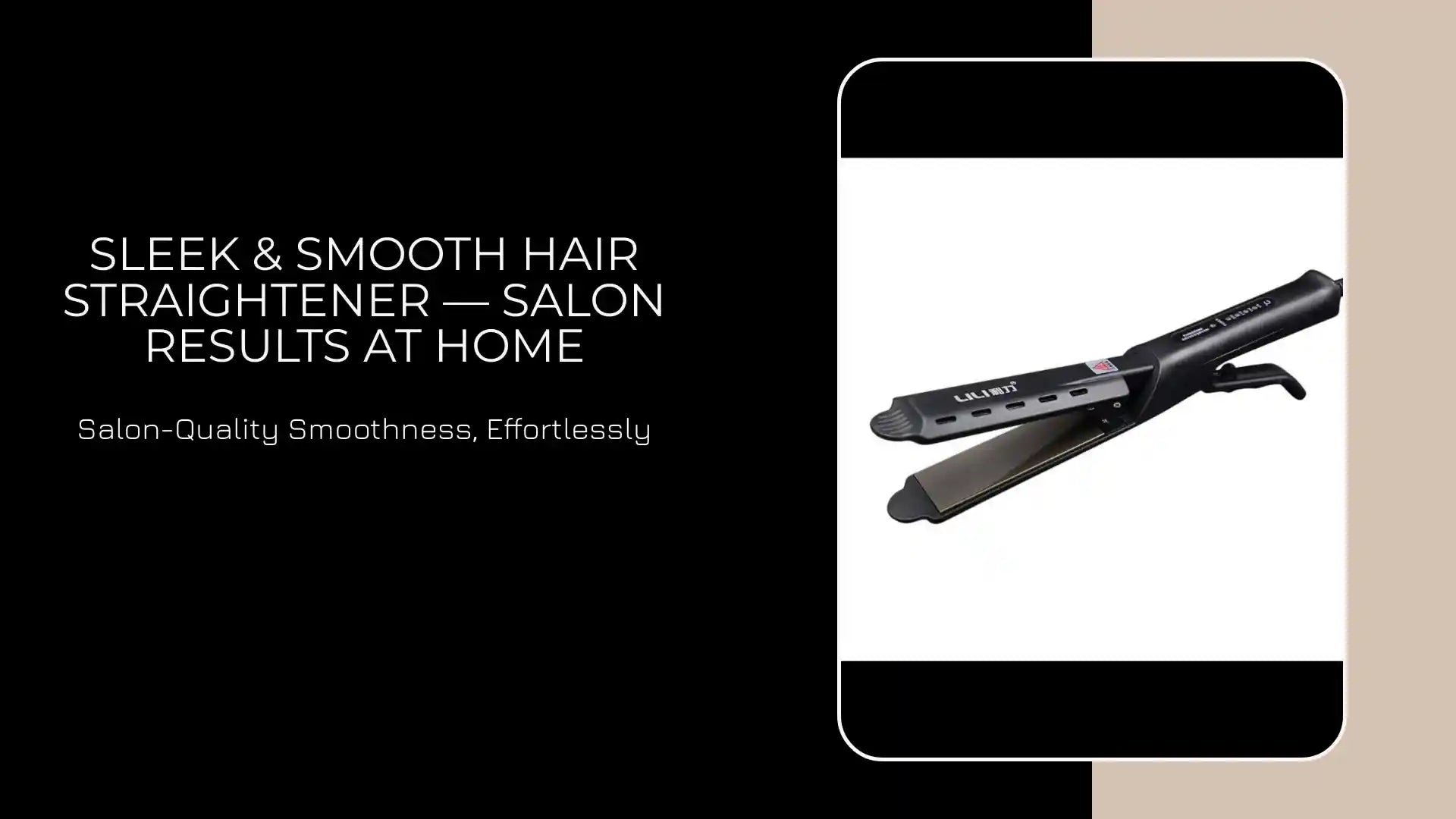 Sleek & Smooth Hair Straightener &mdash; Salon Results at Home by@Outfy
