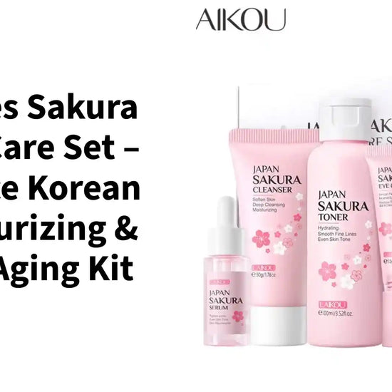 Eleeles Sakura Skin Care Set &ndash; 5-Piece Korean Moisturizing &amp; Anti-Aging Kit by@Outfy