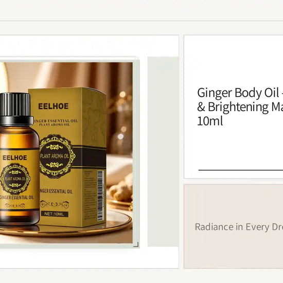 Ginger Body Oil &ndash; Skin Firming &amp; Brightening Massage Oil | 10ml by@Outfy