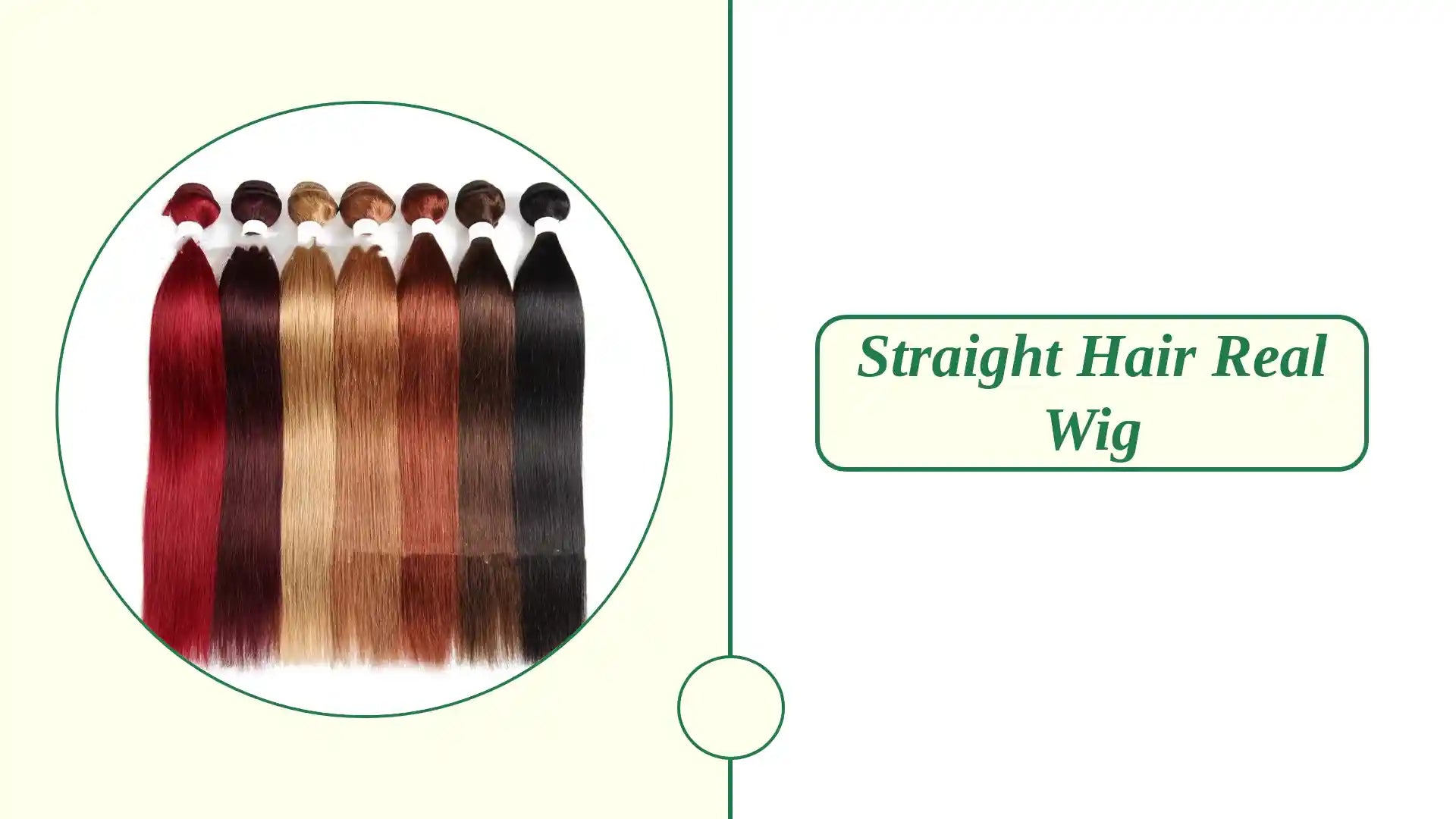 Straight hair real wig by@Outfy