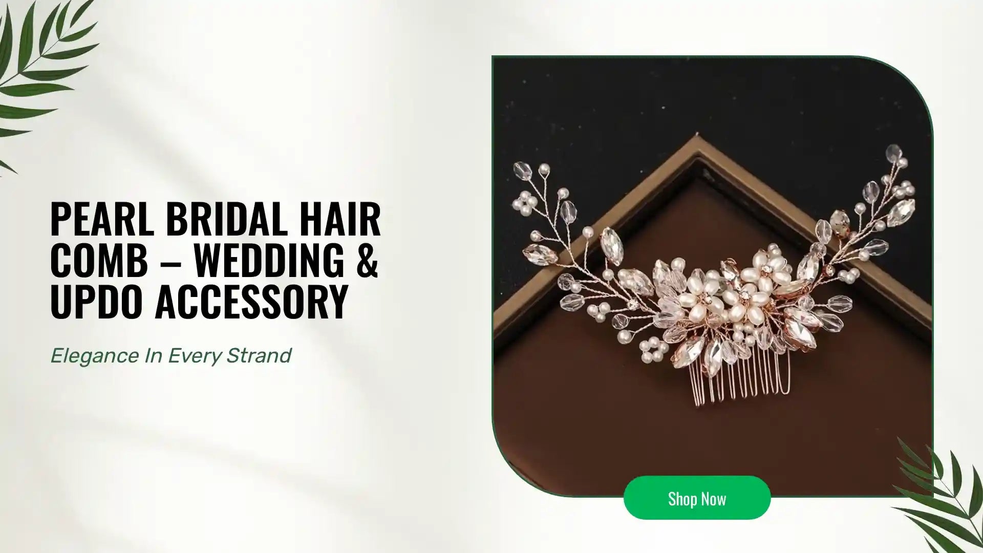 Pearl Bridal Hair Comb &ndash; Wedding & Updo Accessory by@Outfy