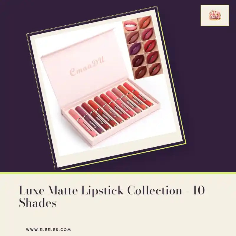 Luxe Matte Lipstick Collection - 10 Shades by@Outfy