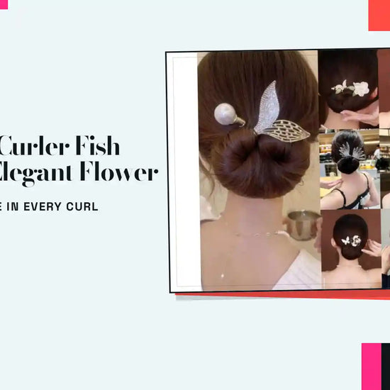 Hair Curler Fish Tail Elegant Flower by@Outfy