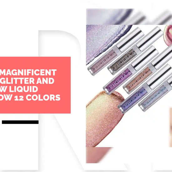 PHOERA Magnificent Metals Glitter and Glow Liquid Eyeshadow 12 Colors by@Outfy