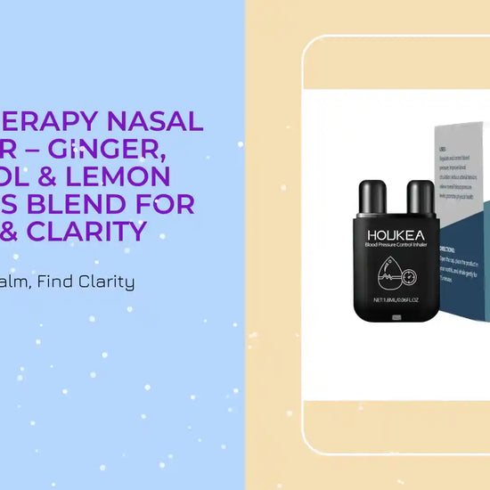 Aromatherapy Nasal Inhaler &ndash; Ginger, Menthol &amp; Lemon Wellness Blend for Calm &amp; Clarity by@Outfy