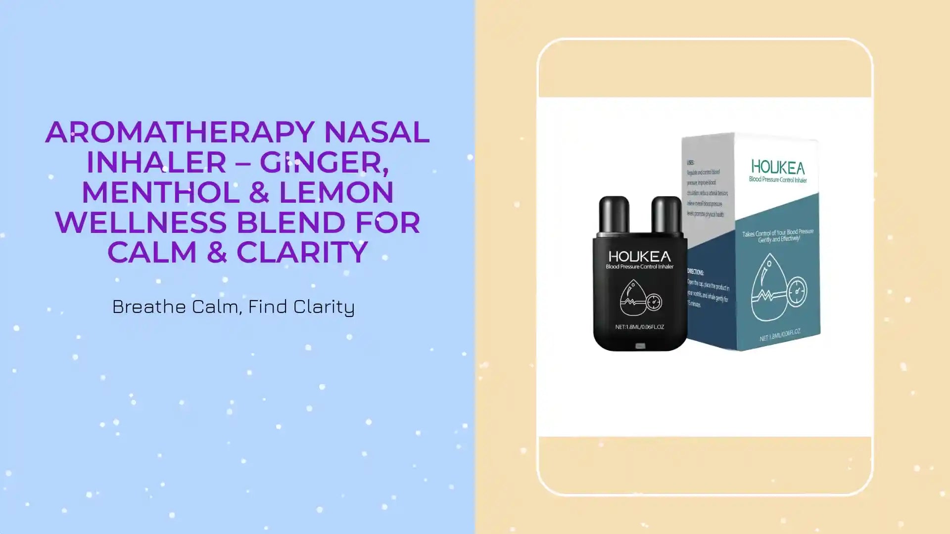 Aromatherapy Nasal Inhaler &ndash; Ginger, Menthol & Lemon Wellness Blend for Calm & Clarity by@Outfy