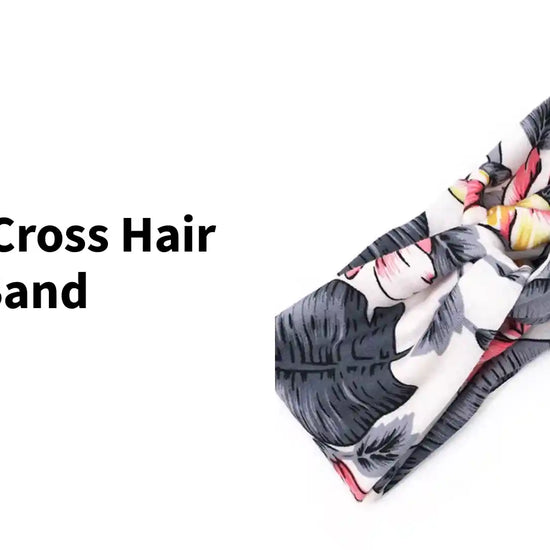 Floral cross hair band by@Outfy