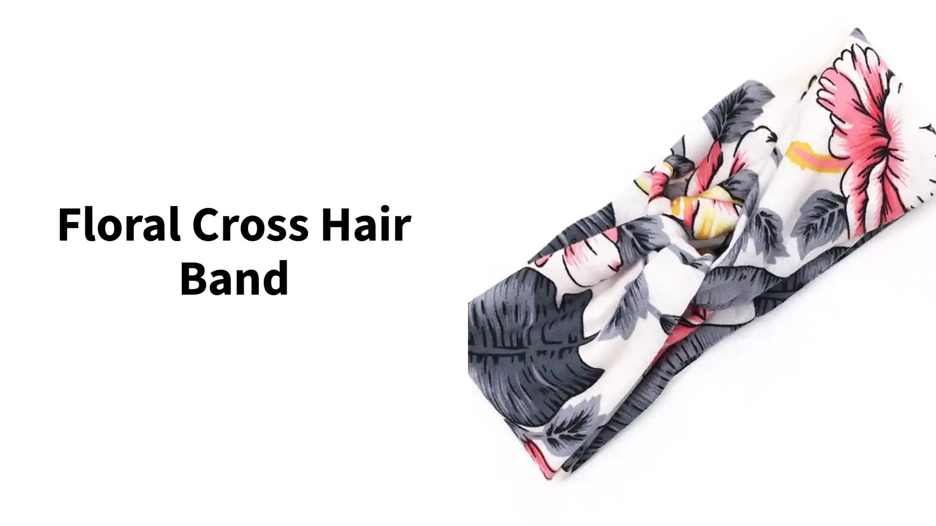 Floral cross hair band by@Outfy