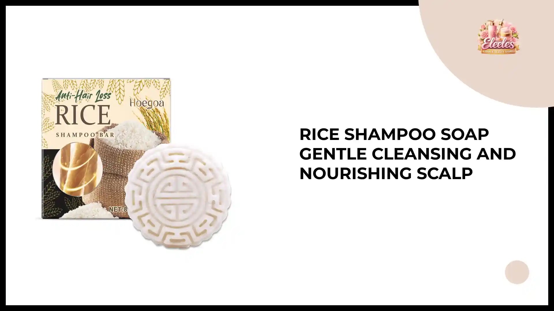 Rice Shampoo Soap Gentle Cleansing And Nourishing Scalp by@Outfy