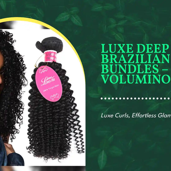Luxe Deep Curly Brazilian Hair Bundles &ndash; Full &amp; Voluminous by@Outfy
