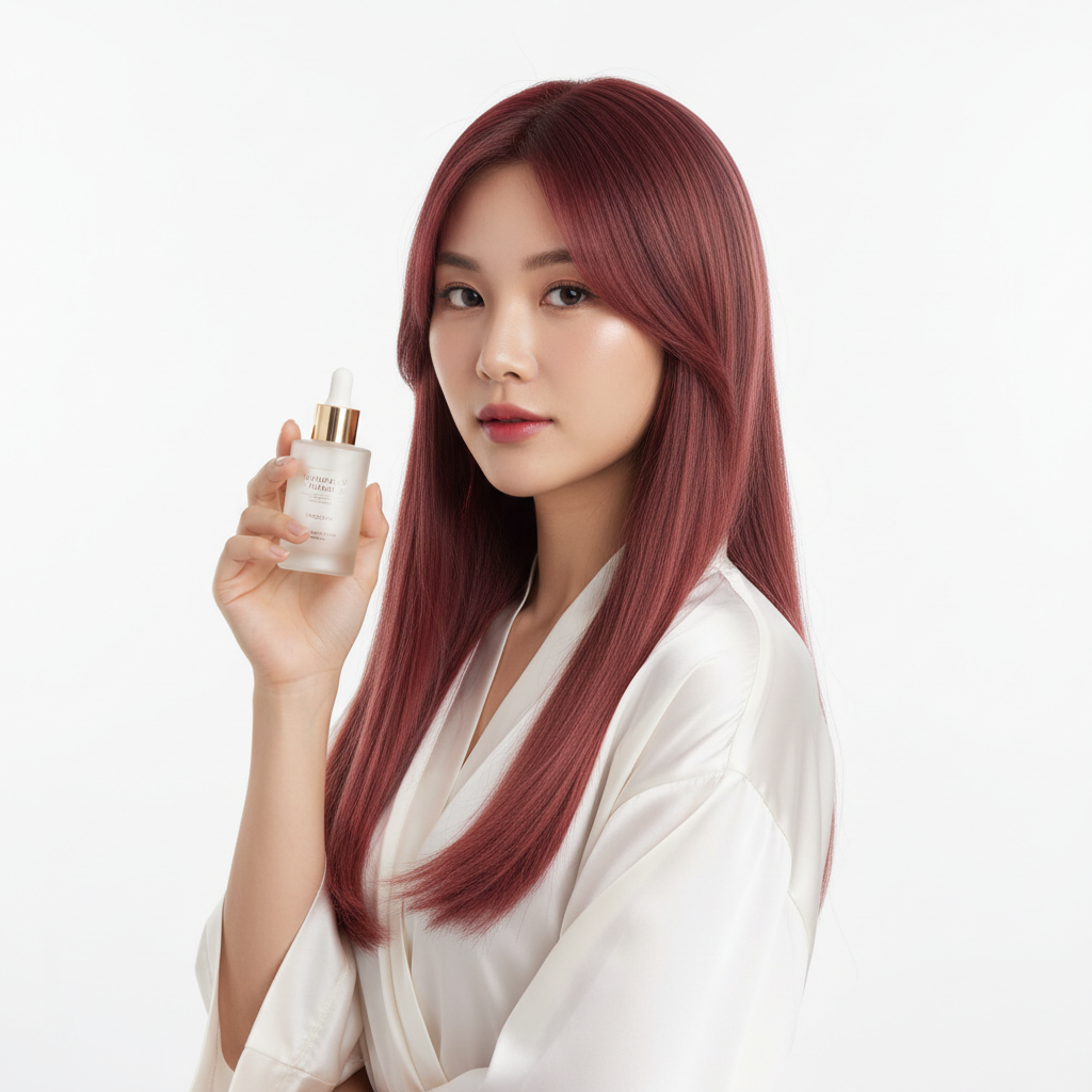 Soft Red Gradient Wig